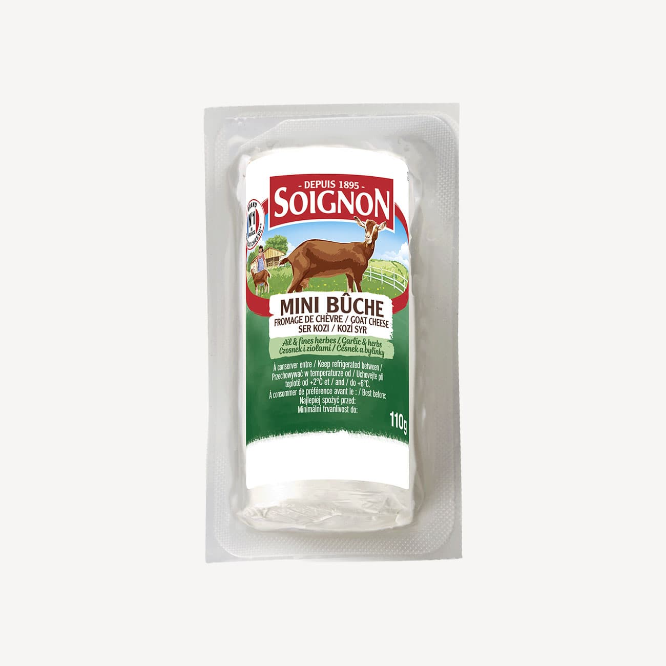 Soignon Garlic And Herbs Buche 110g