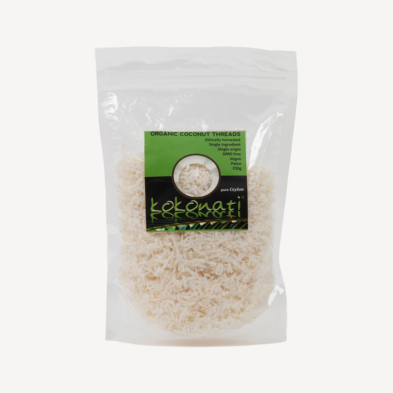 Kokonati Organic Desiccated Coconut Threads 250g