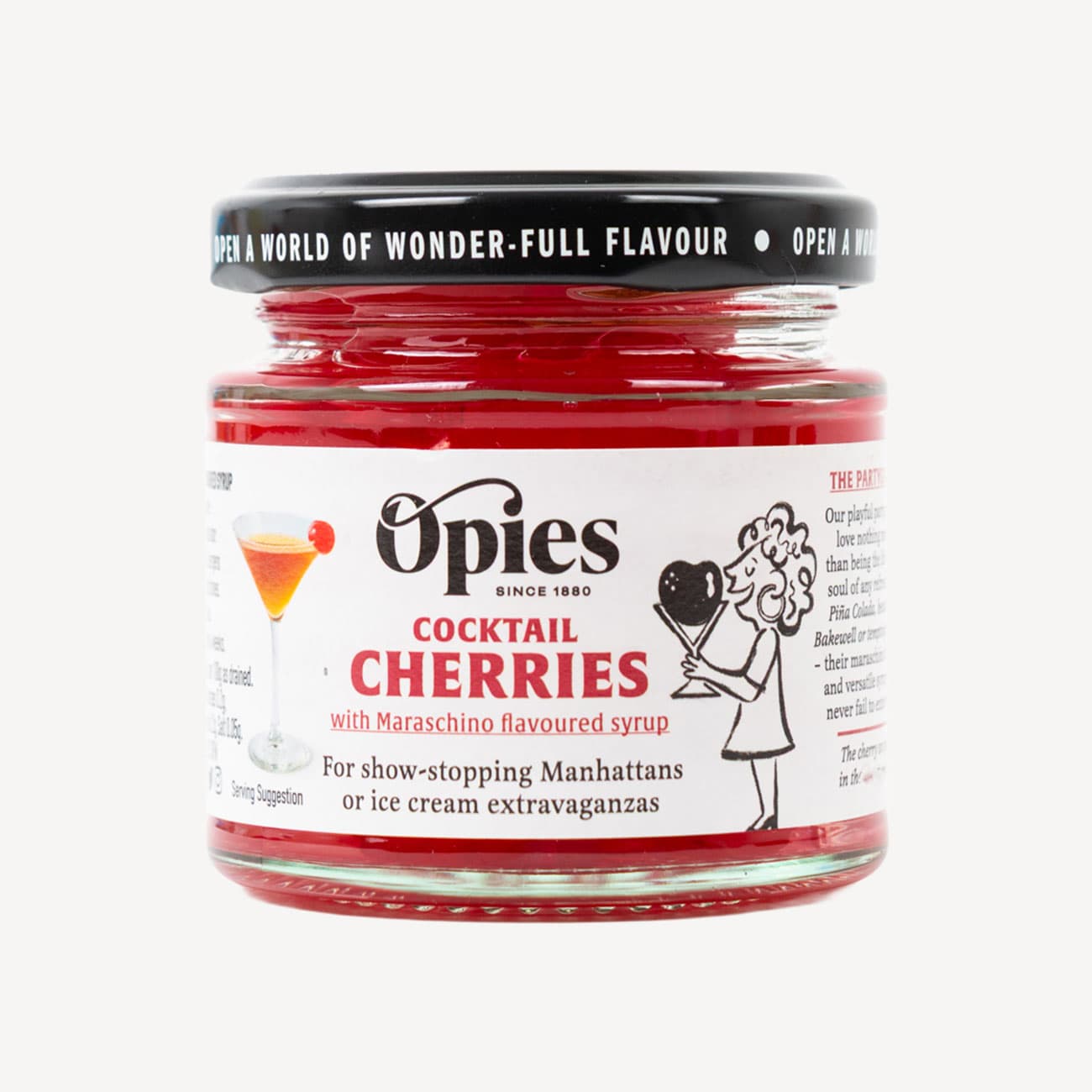 Opies Red Cocktail Cherries 130g