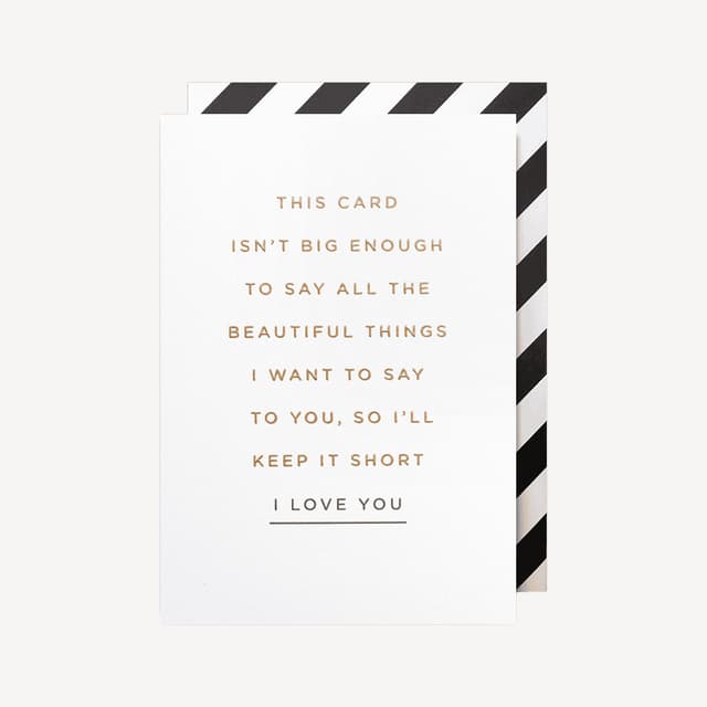 Oxted i Love You Large Card