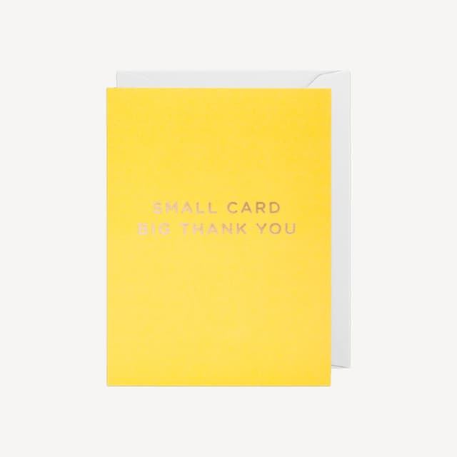 Oxted Big Thankyou Mini Card