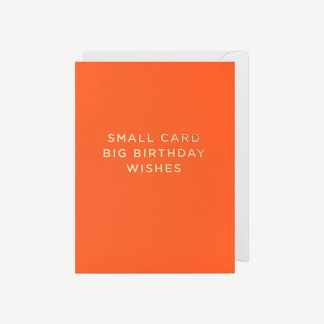 Oxted Big Birthday Wishes Small Card