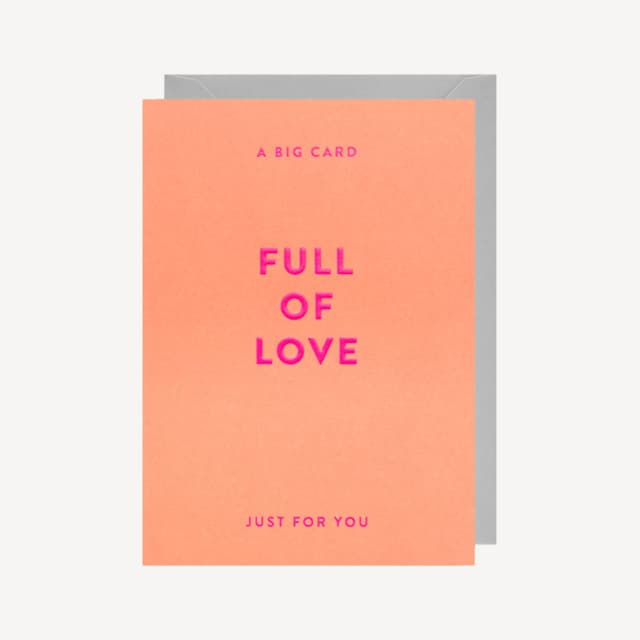 Oxted a Big Card Full Of Love Large Card