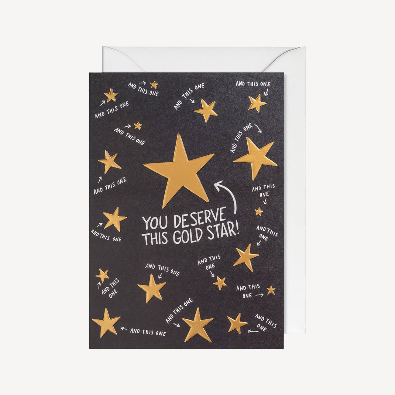 Oxted You Deserve a Gold Star Large Card