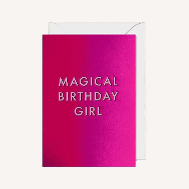 Oxted Magical Birthday Girl Large Card