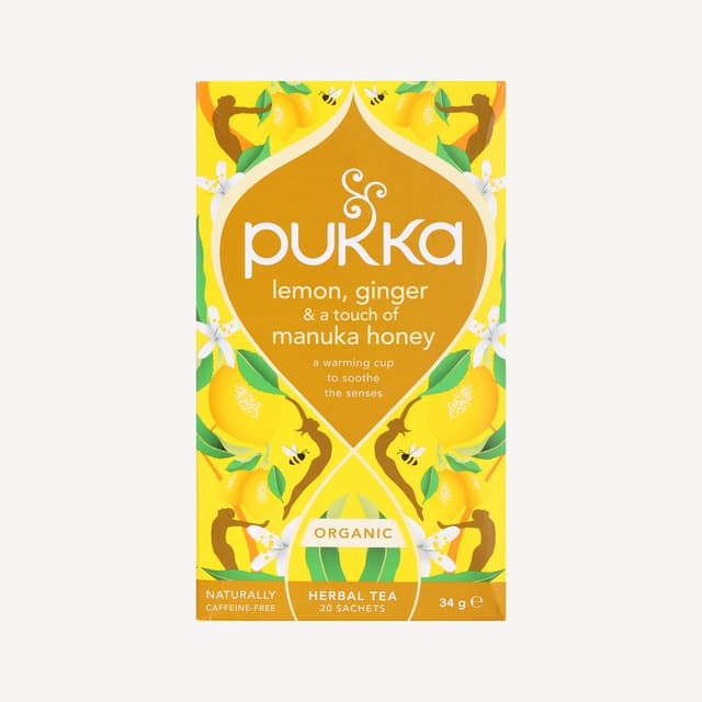 Pukka Lemon Ginger And Manuka Honey Tea 20 Pack
