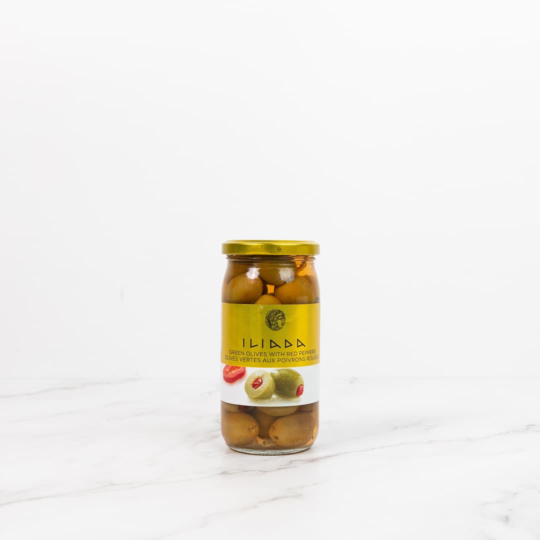 Iliada Red Pepper Stuffed Olives 370g