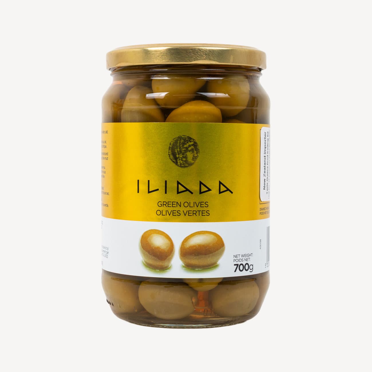 Iliada Green Whole Olives 700g