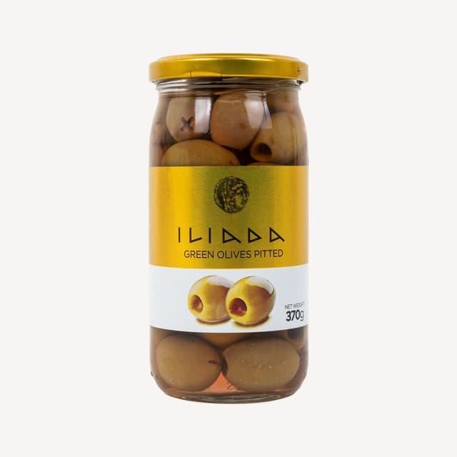 Iliada Green Pitted Olives 370g