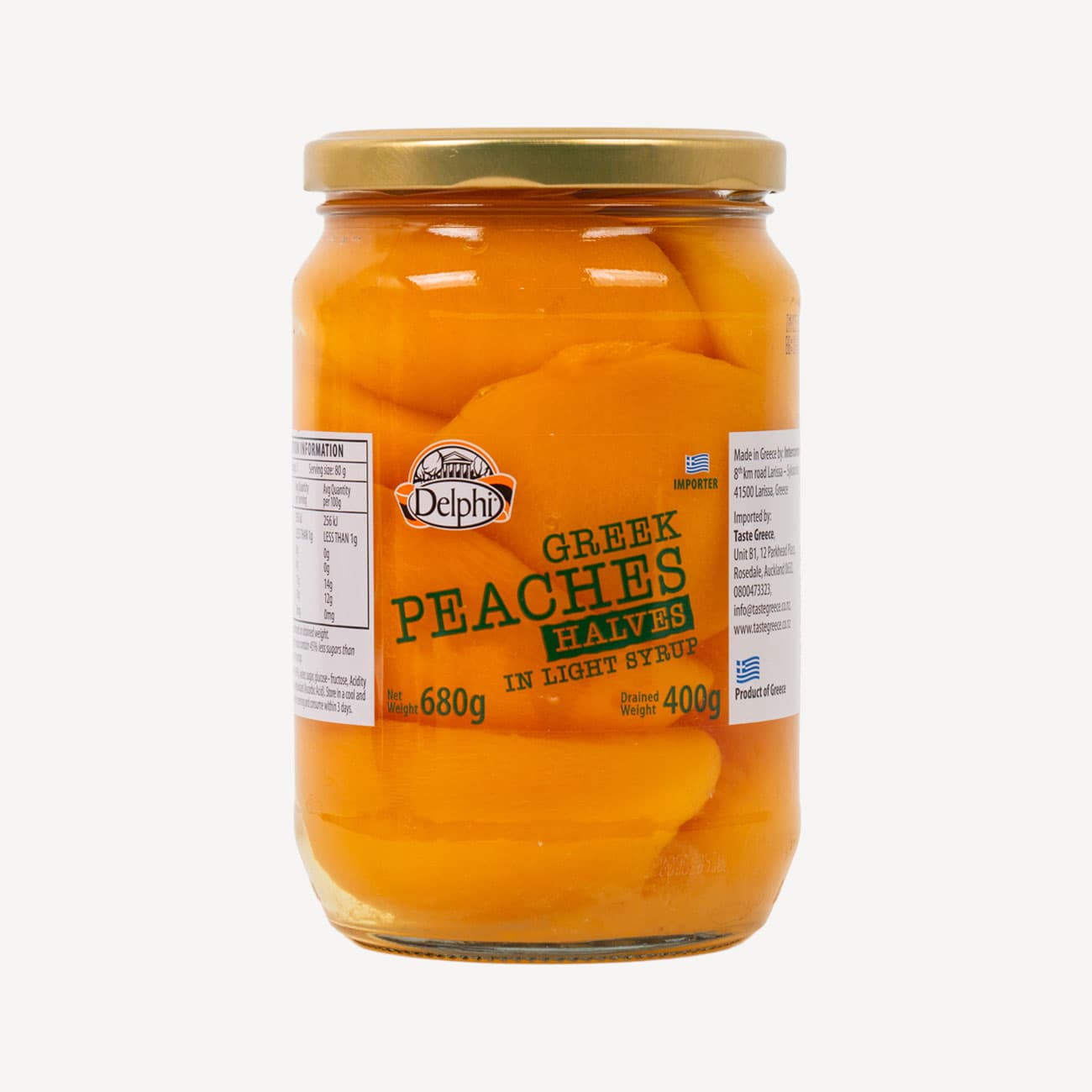 Delphi Greek Peach Halves 680g