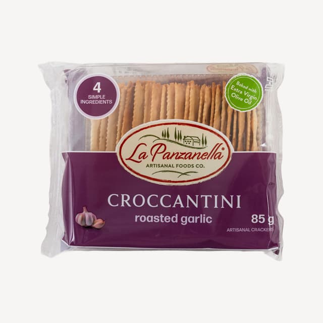 La Panzanella Mini Croccantini Garlic Cracker 85g