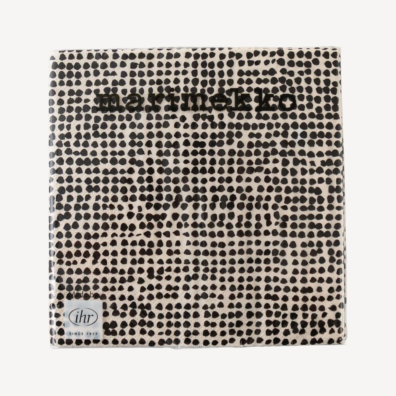 Ihr Mm Orkanen Linen Black Large Napkin