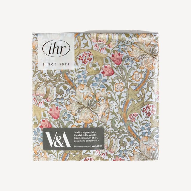 IHR Cocktail Golden Lily White VA Napkin