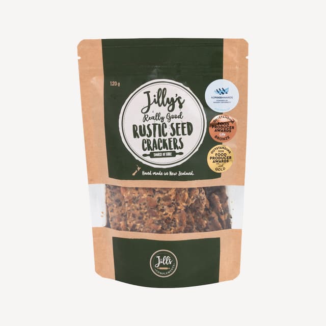 Jillys Rustic Seed Crackers 120g