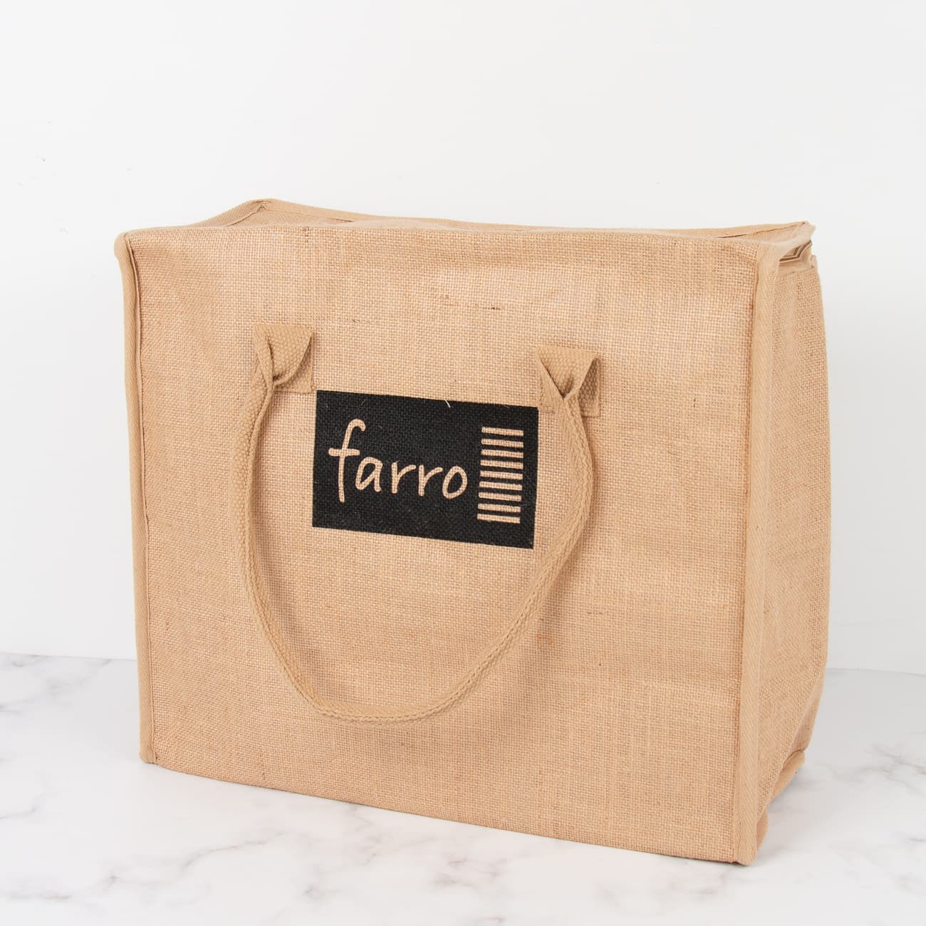 Farro Large Natural Jute Chiller Bag