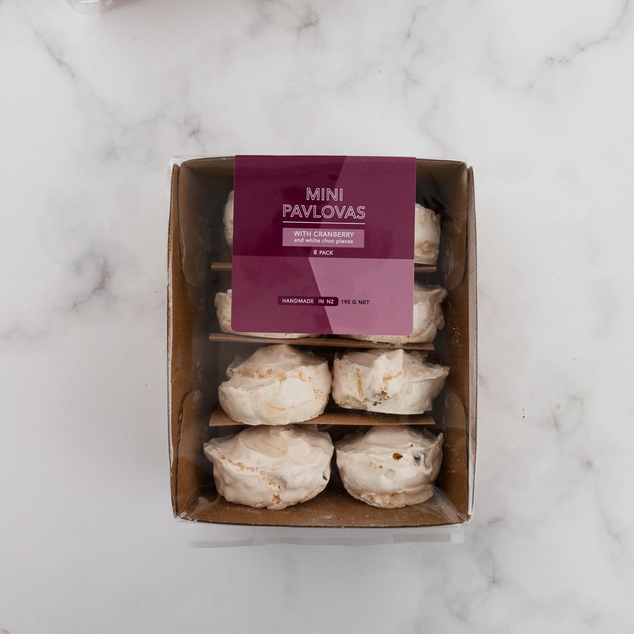 Asian Food Republic White Choc Cranberry Mini Pavlovas 8 Pack