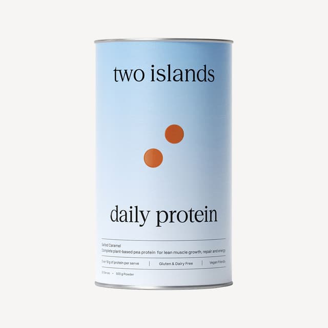Two Islands Pea Protein Powder Salted Caramel 500g