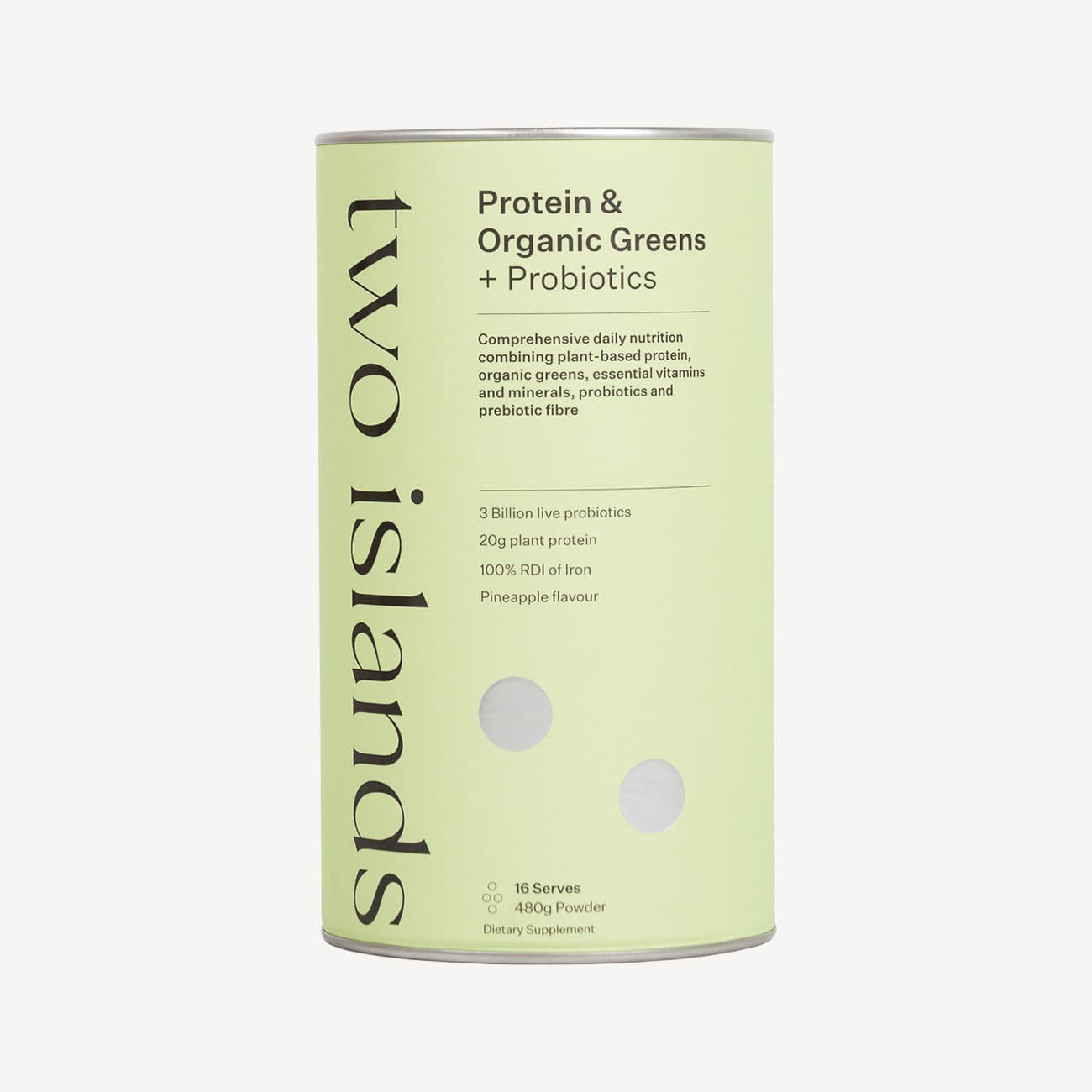 Two Islands Protein & Organic Greens 480g