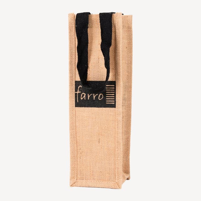 Farro Jute Single Wine Bag