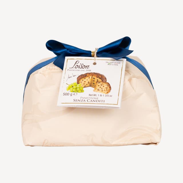 Loison Panettone Senza Canditi Royal Hand-Wrapped 500g