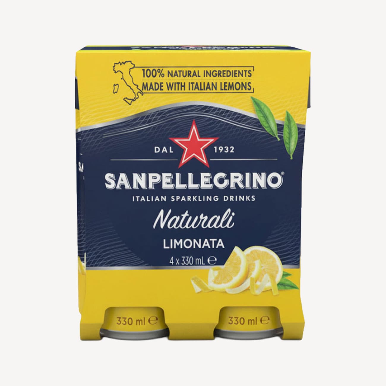 San Pellegrino Naturali Limonata Can 4 Pack