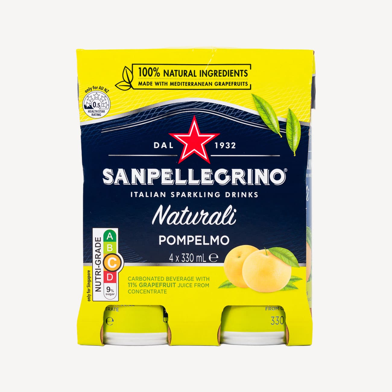 San Pellegrino Naturali Pompelmo Can 4 Pack
