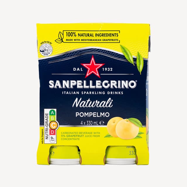 San Pellegrino Naturali Pompelmo Can 4 Pack