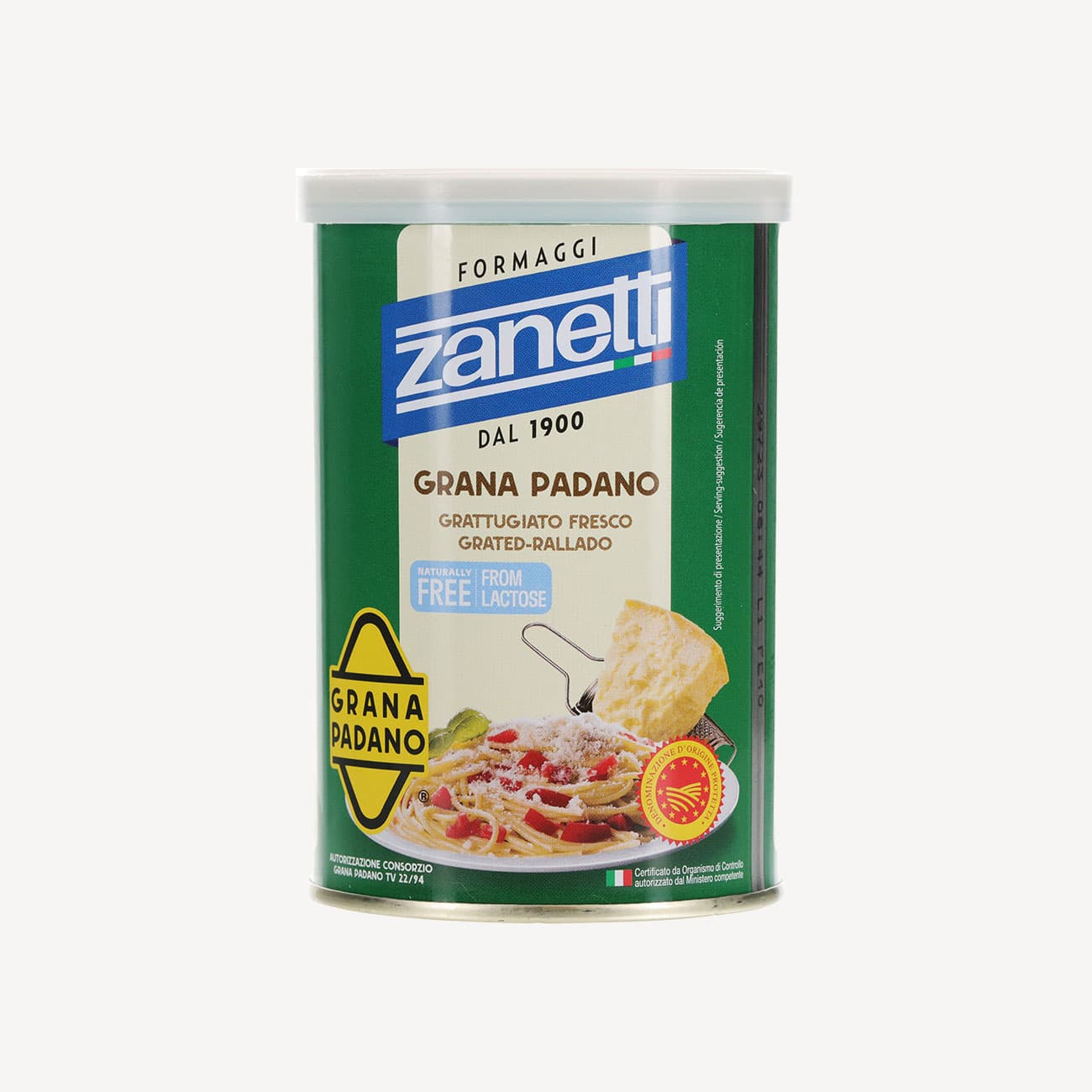 Zanetti Grana Padano Tin Grated Cheese 160g