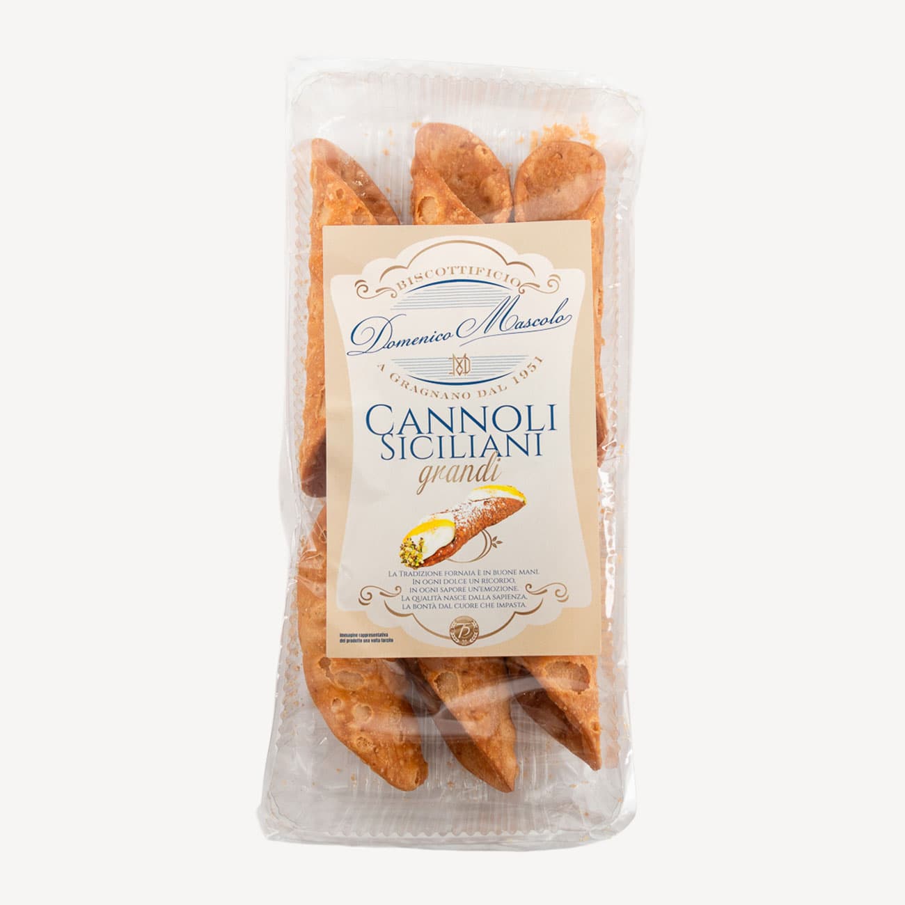 Biscottificio Mascolo Sicilian Cannoli Large 160g