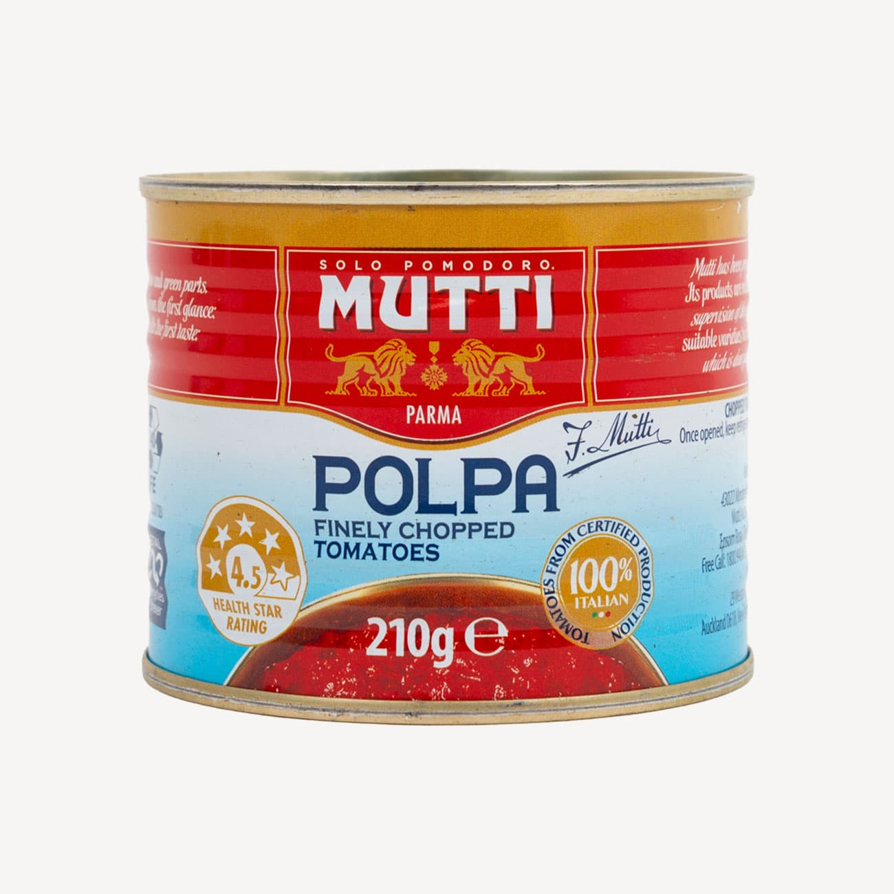 Mutti Chopped Tomatoes 210g