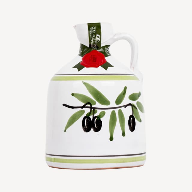 Galantino Black Olives Ceramic Bottle Evo Olive Oil 500ml