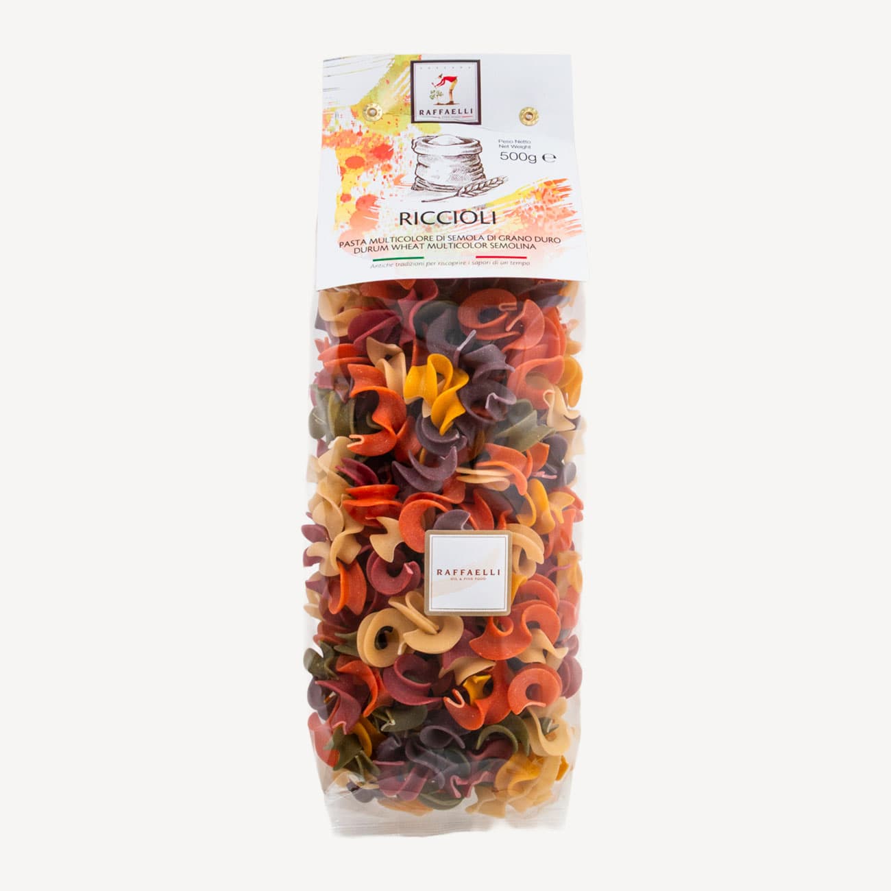 Raffaelli Riccioli Coloured Pasta 500g