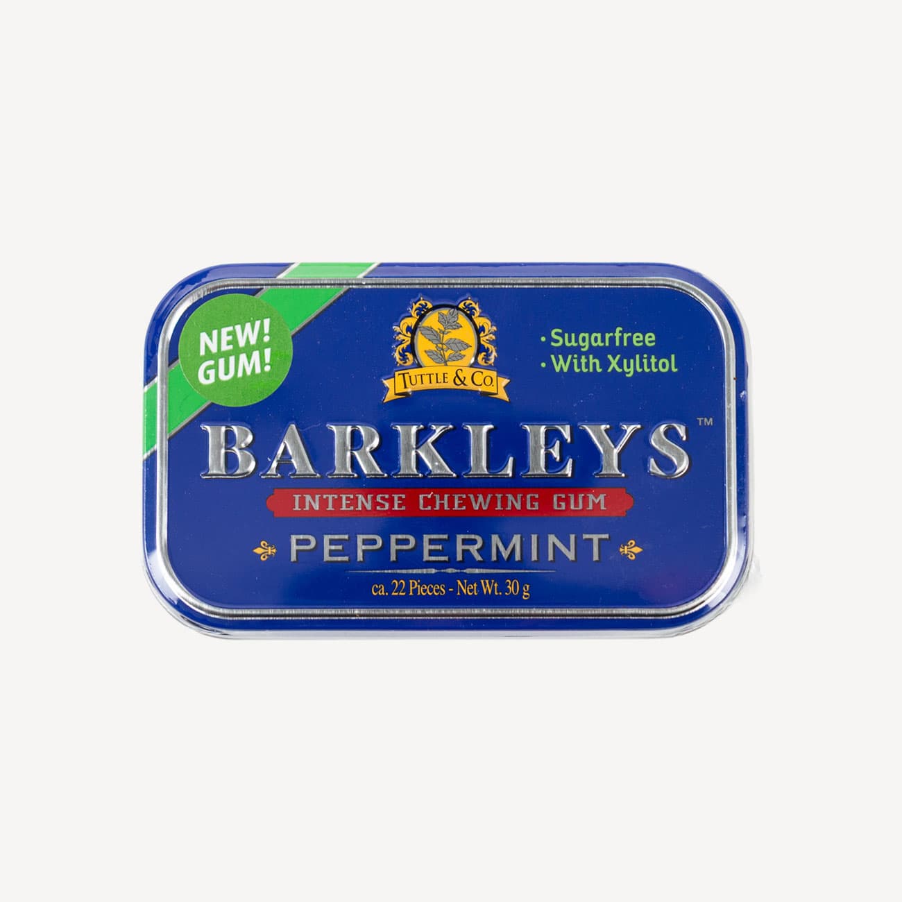 Barkleys Chewing Gum Sugarfree Peppermint 30g