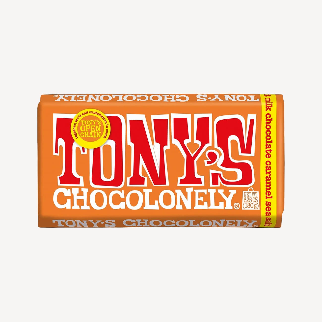 Tony's Chocolonely Milk Chocolate Caramel Sea Salt 180g