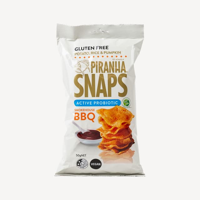 Piranha Snap Probiotic Smokehouse Bbq 50g
