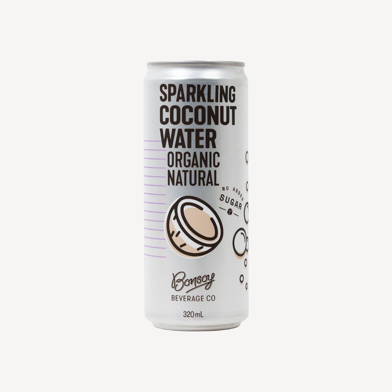 Bonsoy Sparkling Coconut Water Natural 320ml