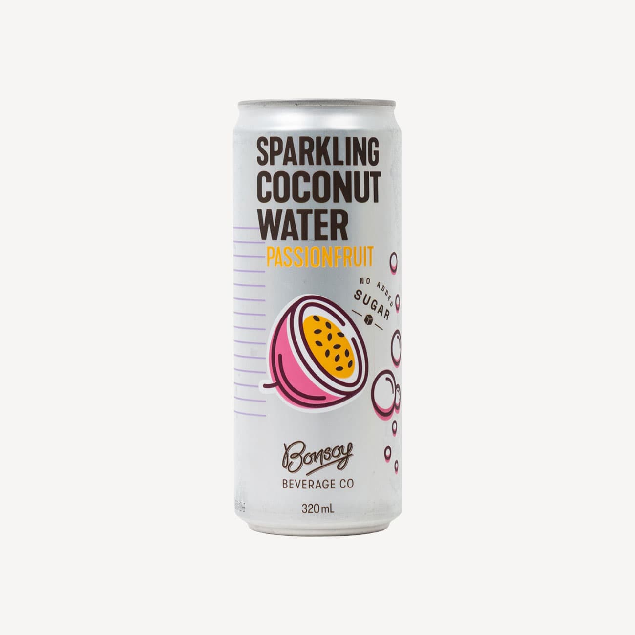 Bonsoy Sparkling Coconut Water Passionfruit 320ml