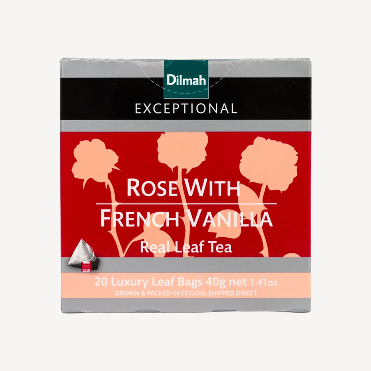 Dilmah Tea Exceptional Rose With French Vanilla 20