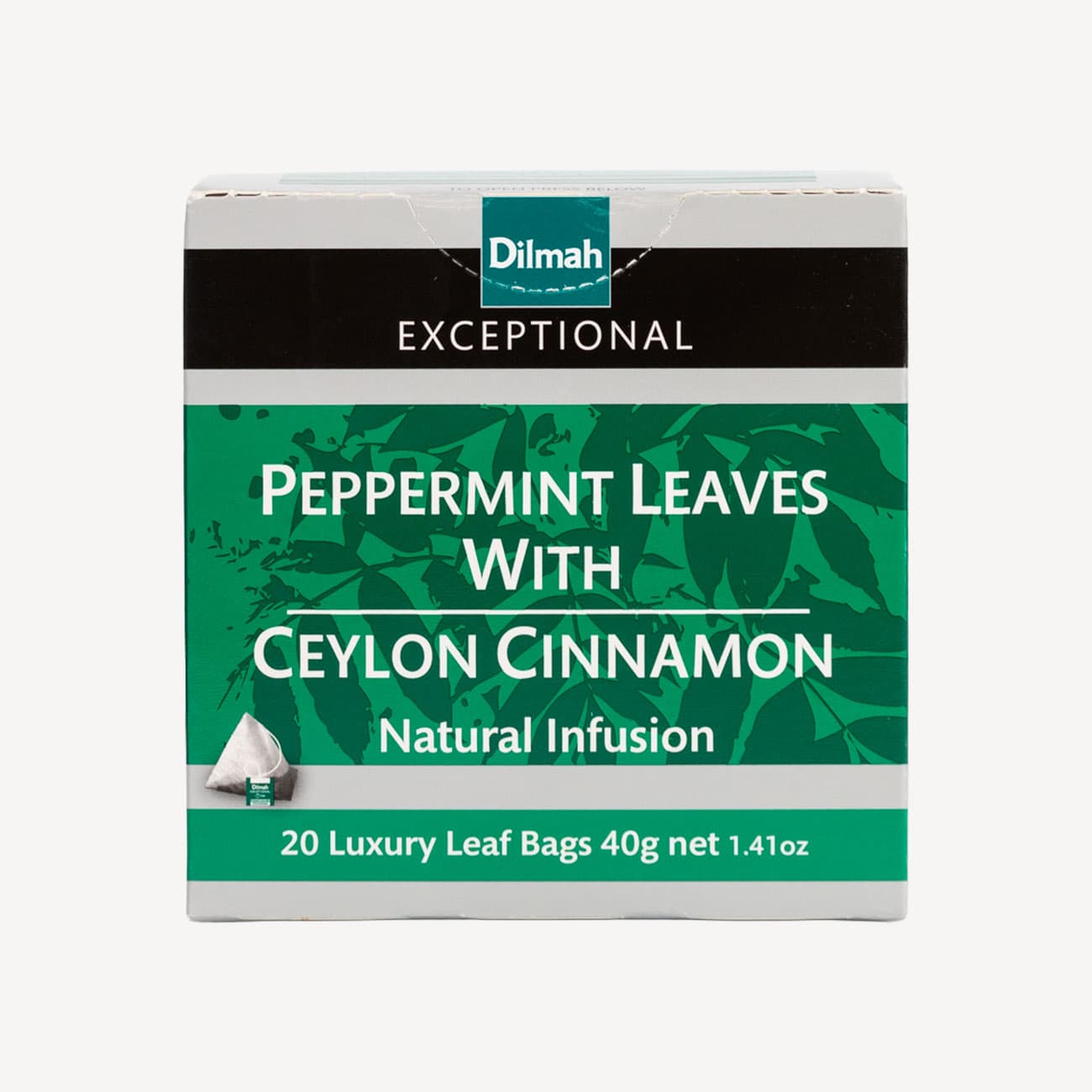 Dilmah Tea Exceptional Peppermint Leaves With Ceylon Cinnamon 20
