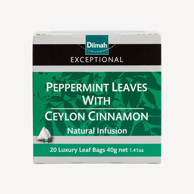 Dilmah Tea Exceptional Peppermint Leaves With Ceylon Cinnamon 20