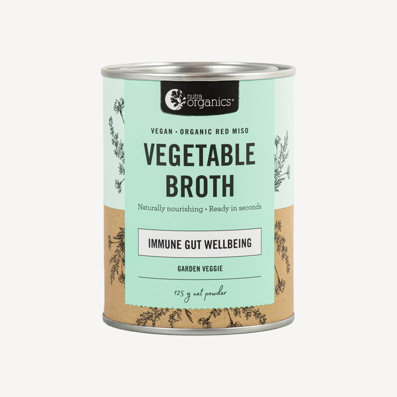 Nutra Vegetable Broth Garden Veggie 125g