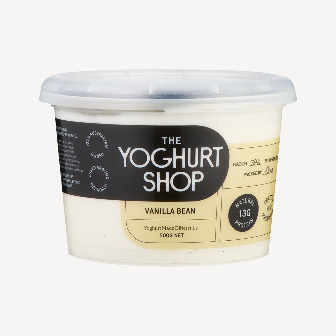 The Yoghurt Shop Vanilla Bean Yoghurt 500g
