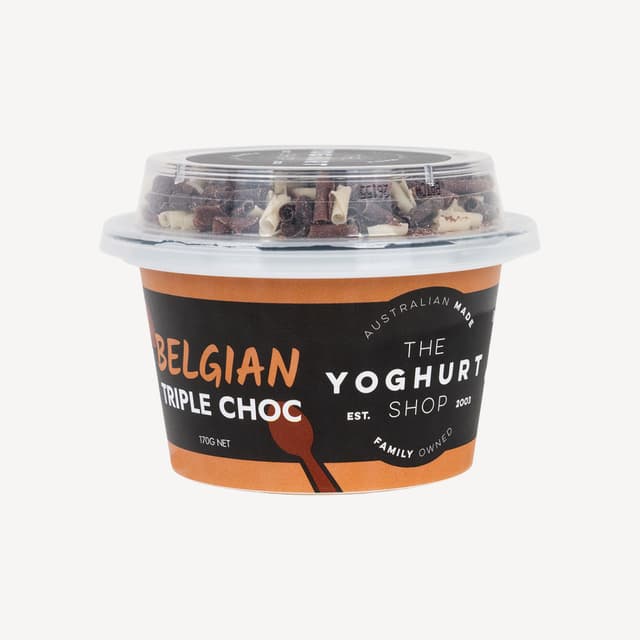 The Yoghurt Shop Belgian Triple Choc Yoghurt 170g