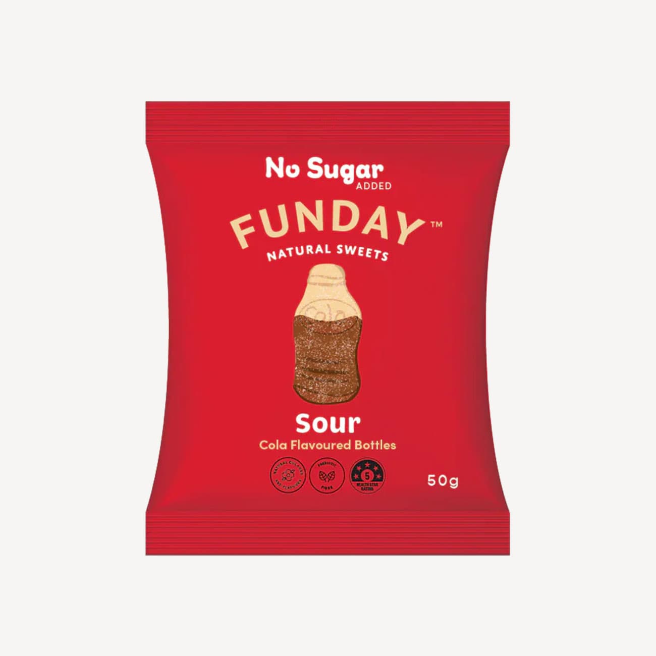Funday Sour Cola Bottles 50g