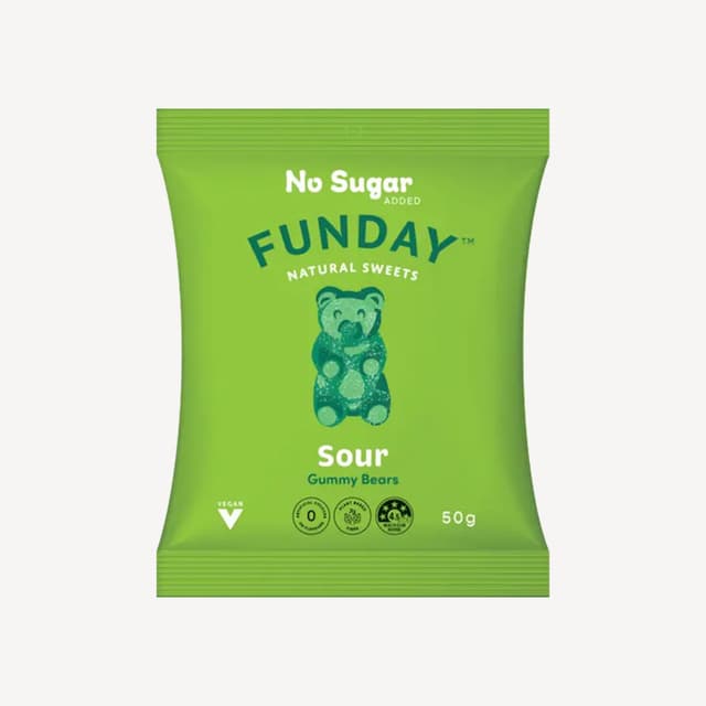 Funday Sour Gummy Bears 50g