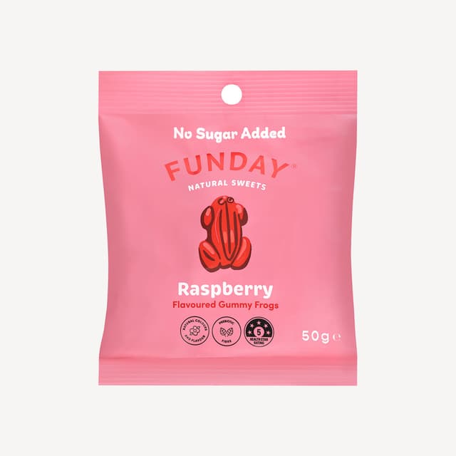 Funday Raspberry Gummy Frogs 50g
