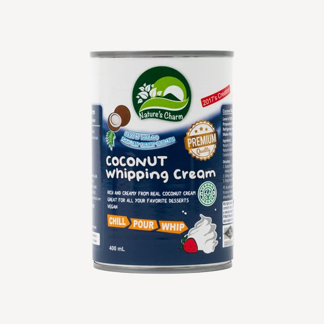 Coconut Whipping Cream Vegan Natures Charm 400g