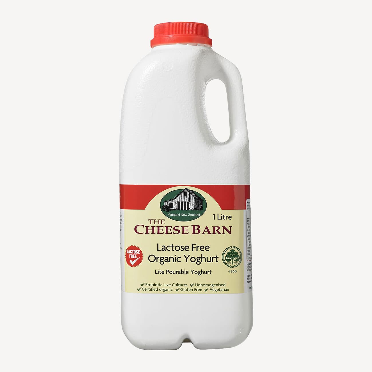 The Cheese Barn Low Fat Lactose Free Yoghurt 1l
