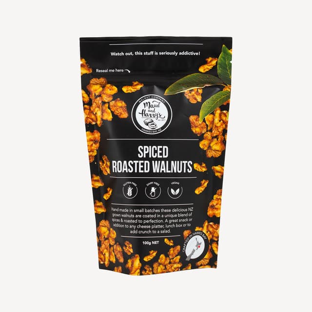 Maud and Harrys Spiced Roasted Walnuts 100g