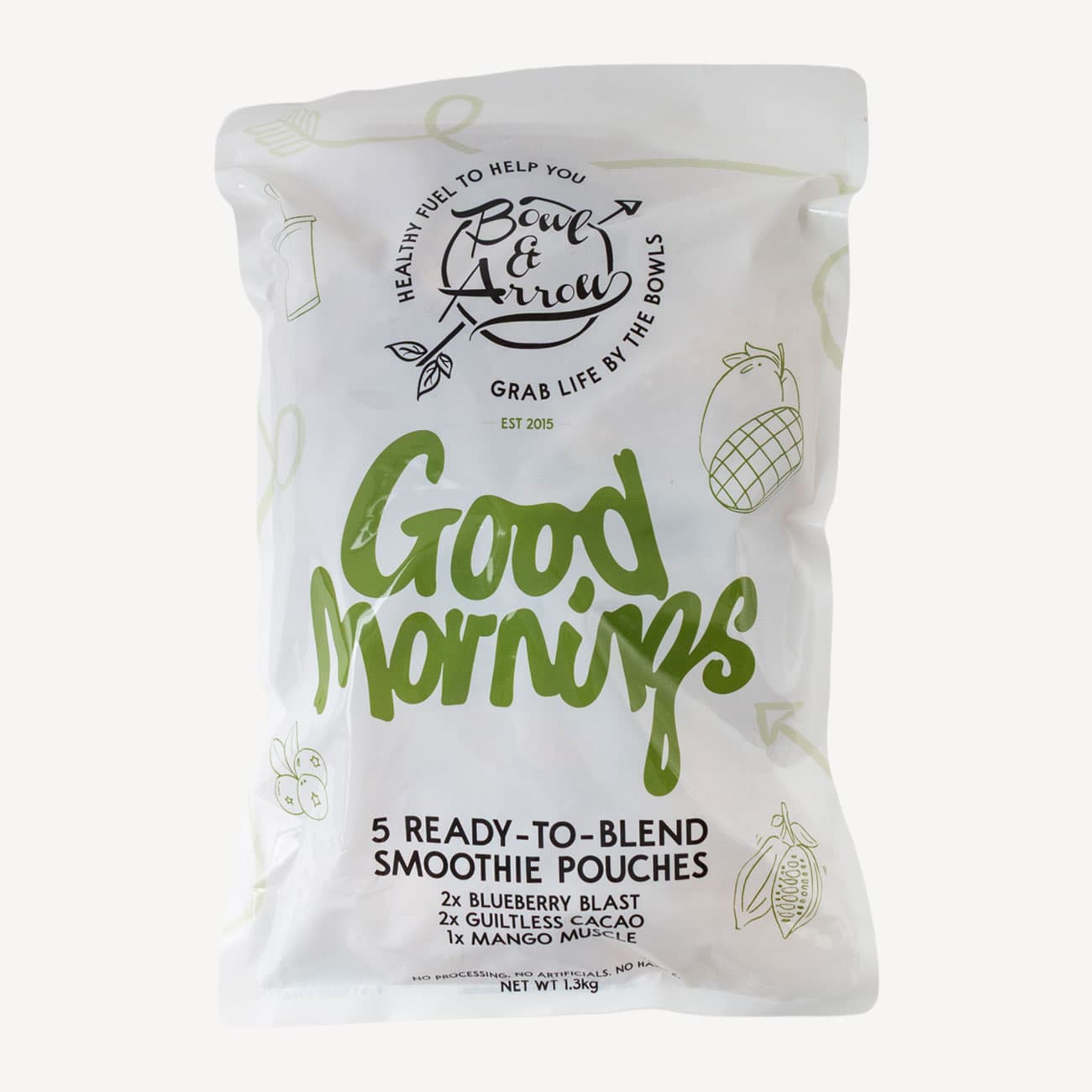 Bowl And Arrow Good Mornings Smoothie Pouches 1.3kg